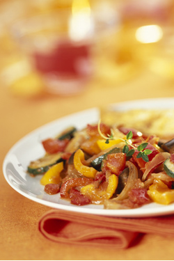 Plat préparé protéiné Aiguillettes de Poulet à la Ratatouille